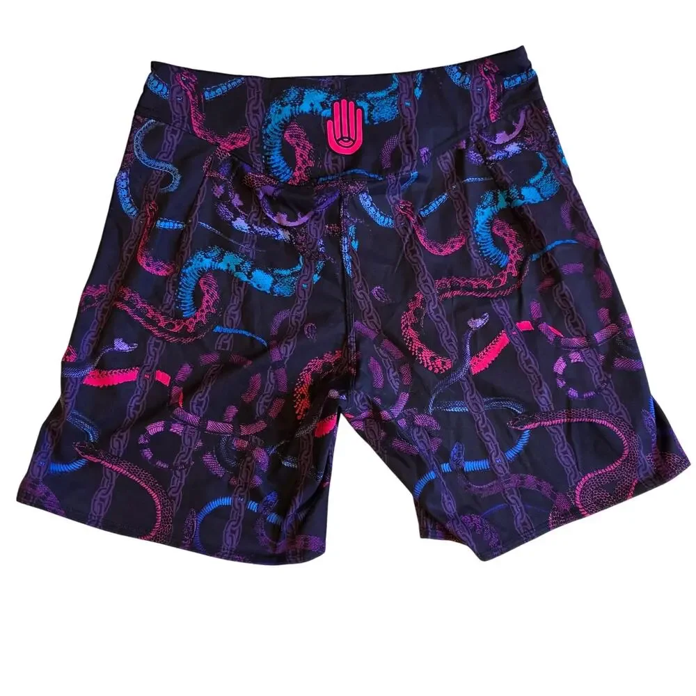 Demon Slayers Jiu Jitsu Snake Chain‎ Board Shorts NFID 28
